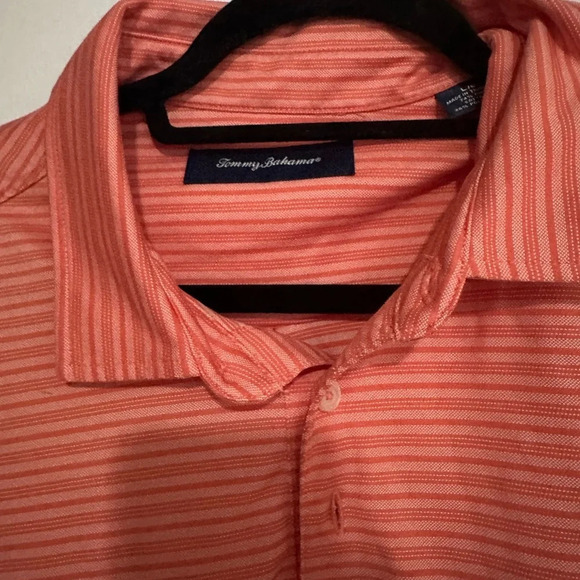 Tommy Bahama Men’s Polo - Large Red Pattern - Picture 7 of 7